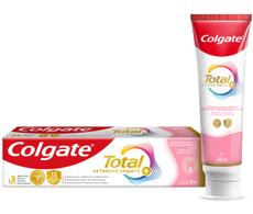 Зубная паста Colgate Total Активная защита+, 100мл