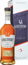 Коньяк Aivazovsky в подарочной упаковке 5 лет, 0.5л