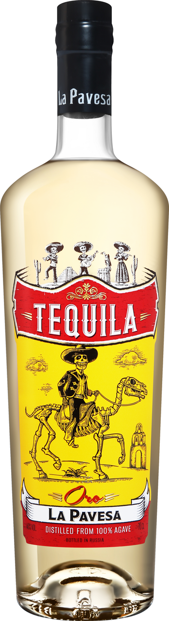 Изображение товара La Pavesa Tequila Oro 0.7л — натуральная мексиканская текила высшего качества