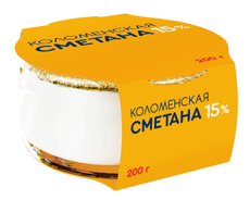 Сметана Коломенское 15%, 200г