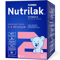Смесь молочная детская Nutrilak 2 Premium с 6 месяцев, 600г