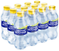 Вода Святой Источник с лимоном и лаймом газированная, 330мл x 12 шт