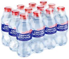 Вода Святой Источник с малиной и грейпфрутом газированная, 330мл x 12 шт