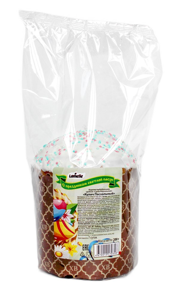 Кулич Lamelle Пасхальный, 200г
