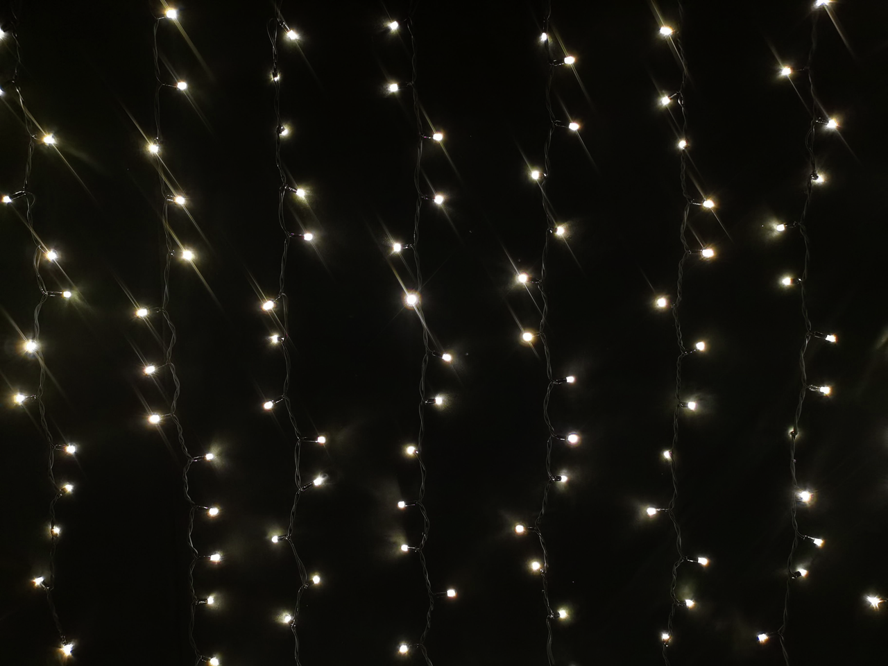 METRO PROFESSIONAL Электрогирлянда занавес 200Led теплый белый и холодный белый, 4 x 1м