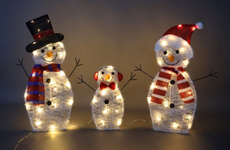 Tarrington House Фигура снеговики светодиодная 60Led, 3 предмета