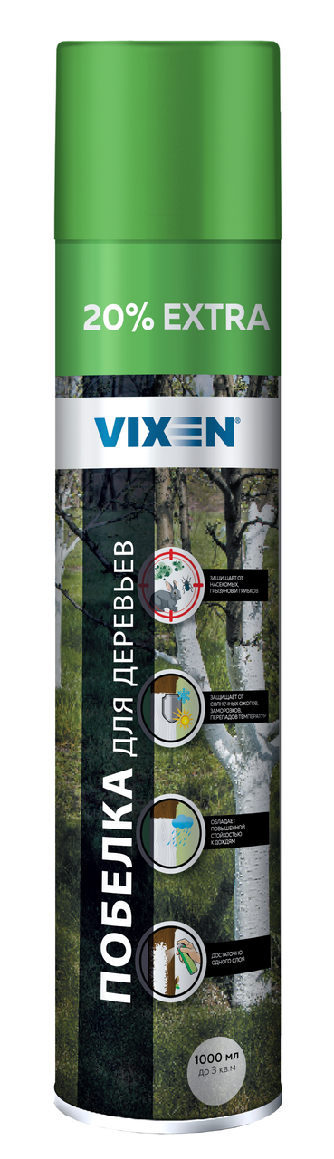 Побелка для деревьев Vixen аэрозоль, 1л