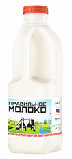 Молоко Правильное молоко пастеризованное 3.2-4%, 2л