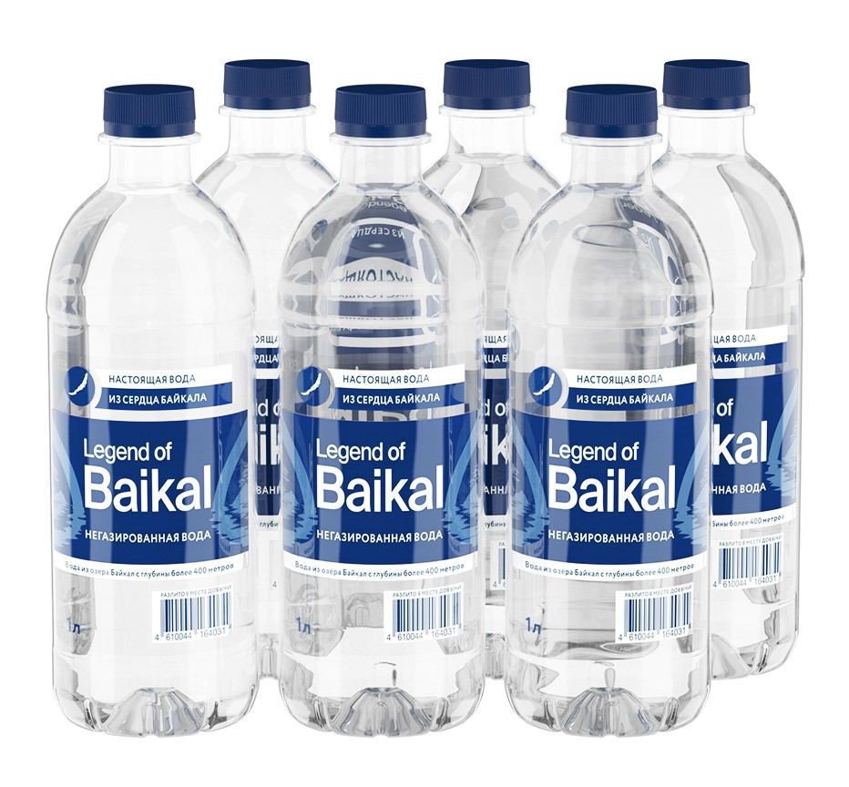 Изображение товара Вода Legend of Baikal негазированная 1л упаковка, 6 шт