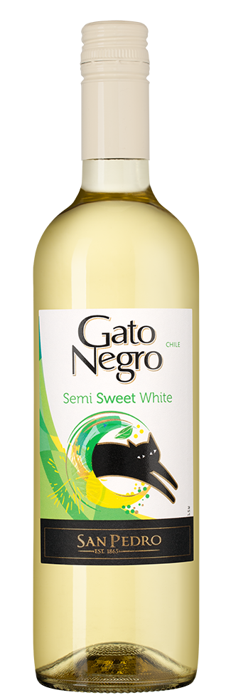 Изображение товара Вино Vina San Pedro Gato Negro белое полусладкое 0.75л