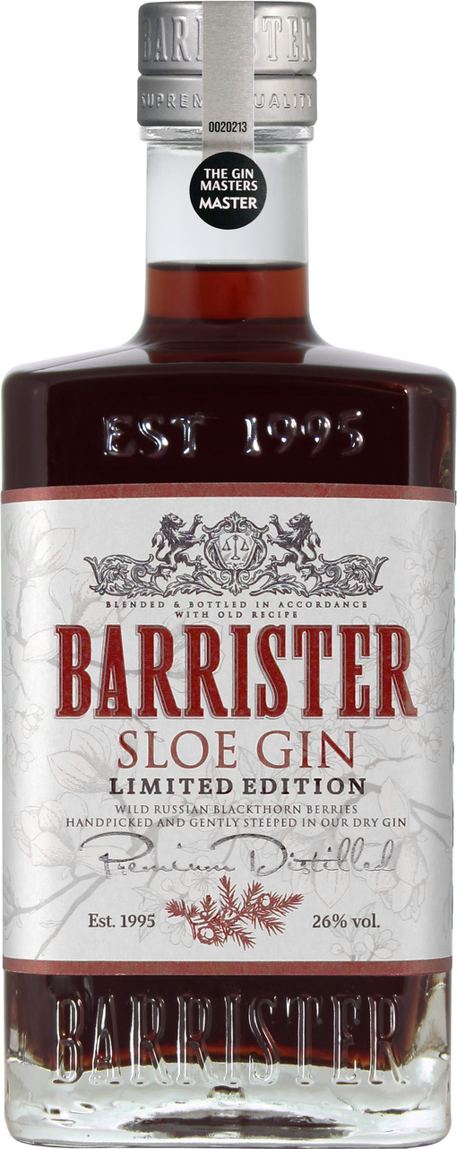 Изображение товара Ликер Barrister Sloe Gin десертный, 0.7л