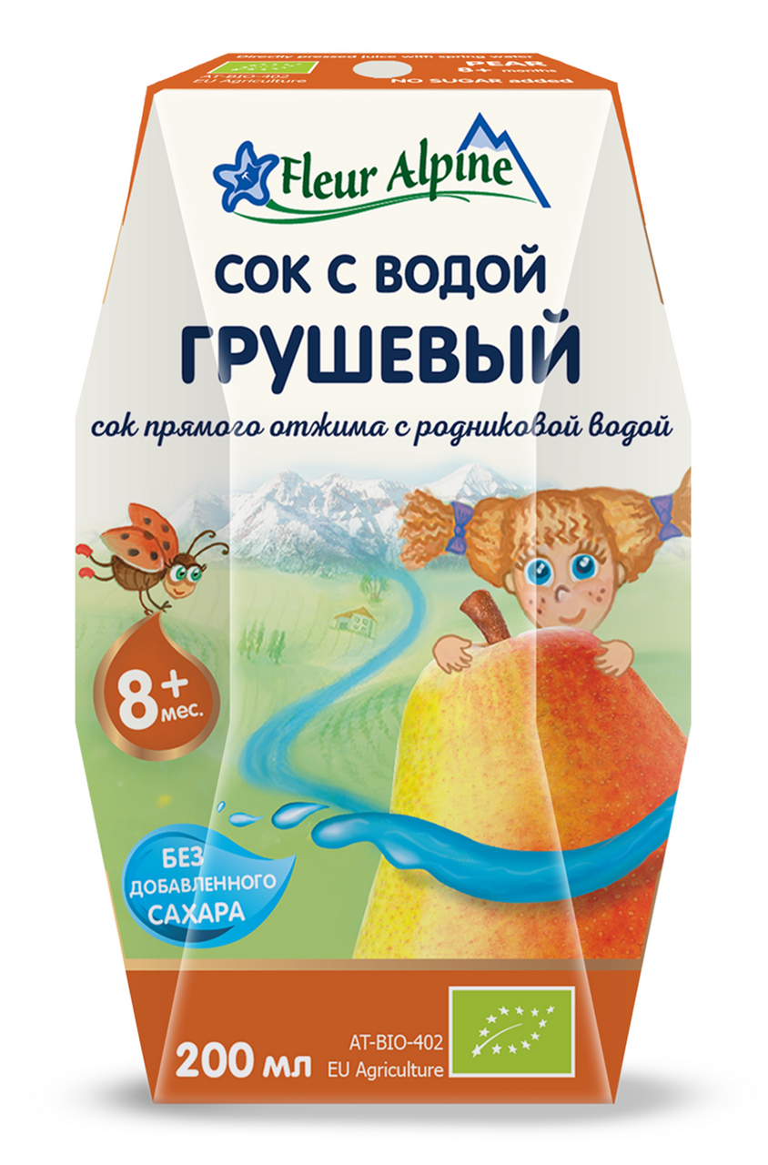 Изображение товара Сок детский Fleur Alpine с родниковой водой Груша с 8 месяцев, 200мл