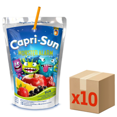 Напиток сокосодержащий Carpi-Sun Monster Alarm, 200мл x 10 шт