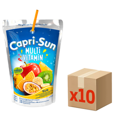 Напиток сокосодержащий Carpi-Sun Multivitamin, 200мл x 10 шт