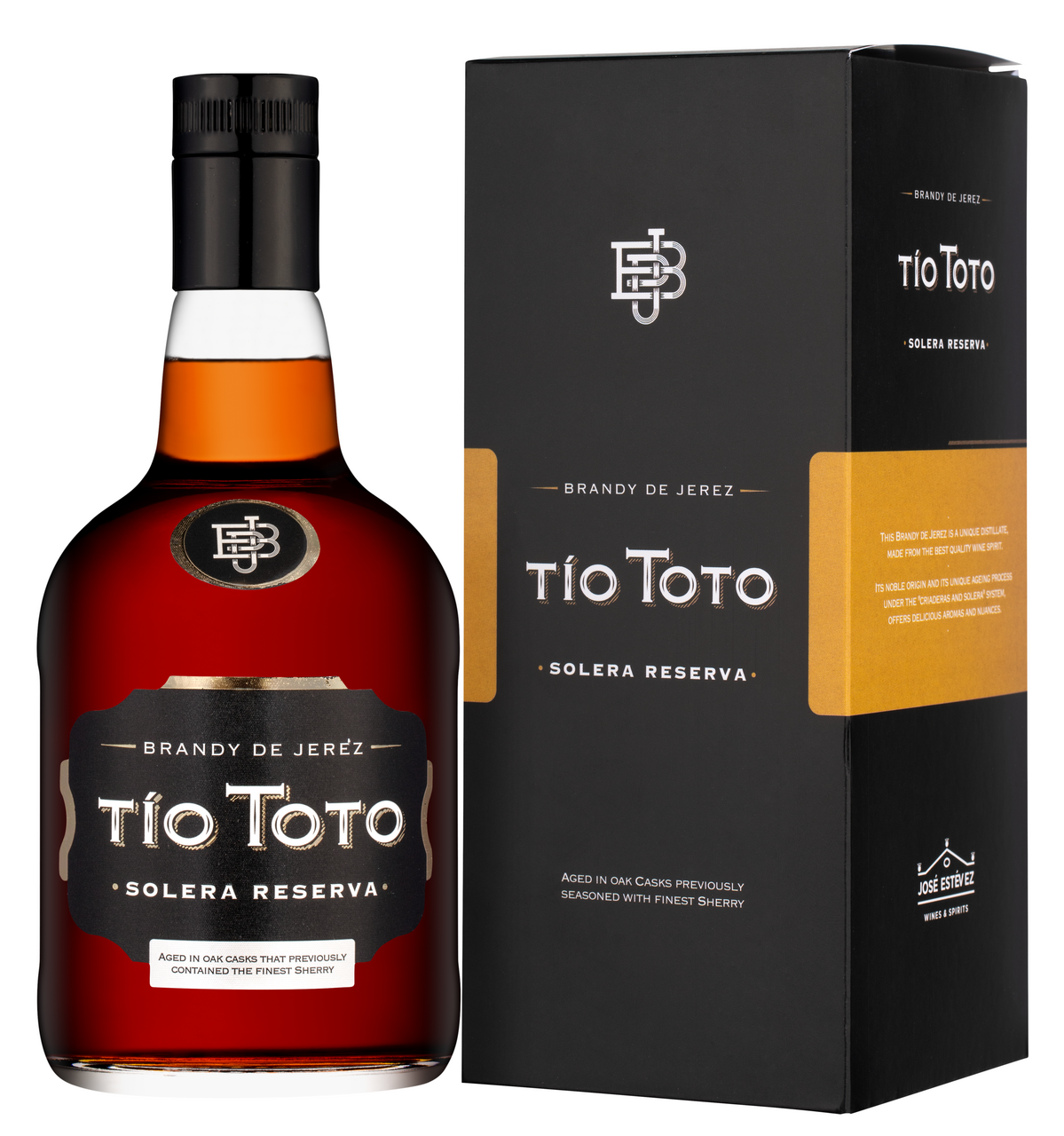 Изображение товара Бренди Tio Toto Solera Reserva в подарочной упаковке, 0.7л
