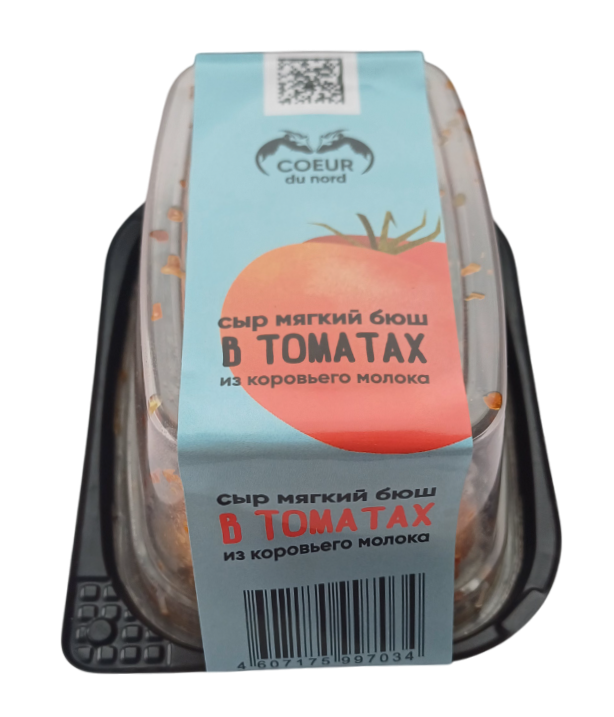 Сыр Coeur du Nord из коровьего молока бюш в томатах 45%, 130г