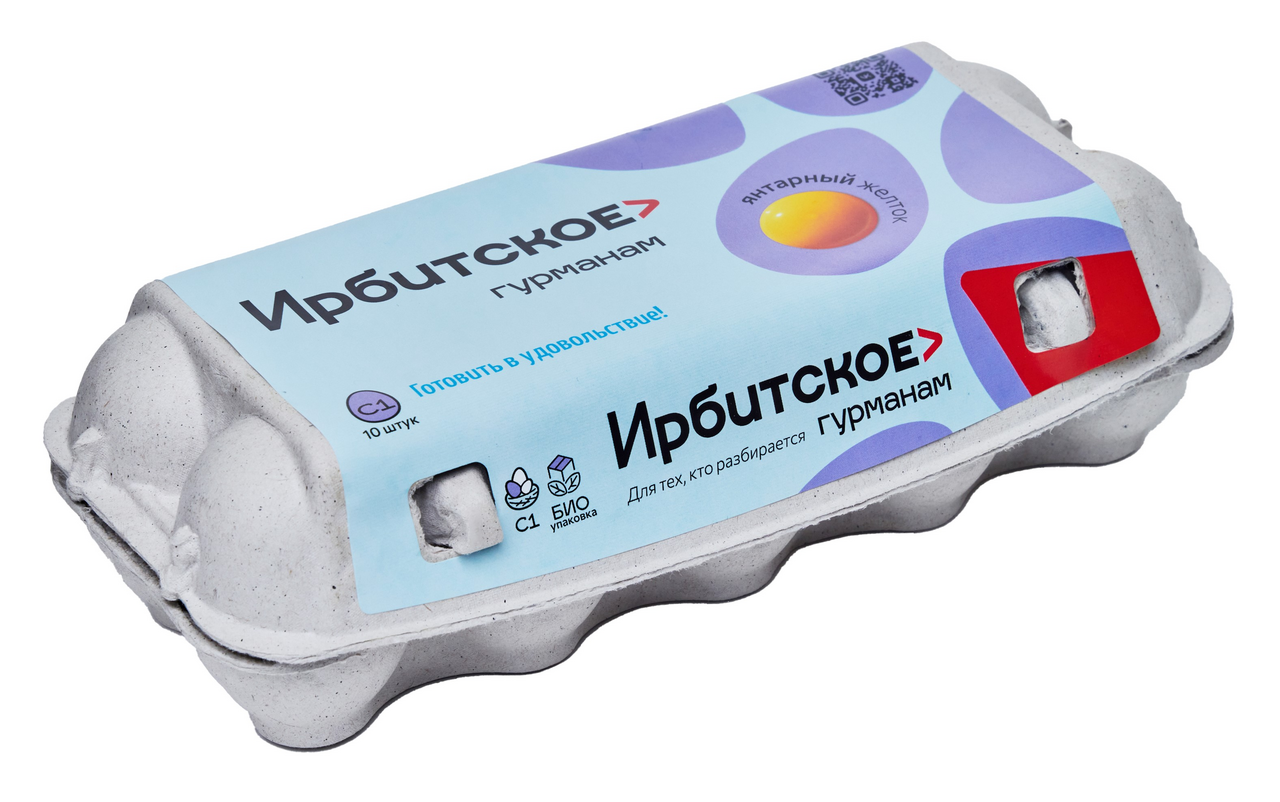 Яйцо куриное Ирбитское Гурманам С1, 10шт
