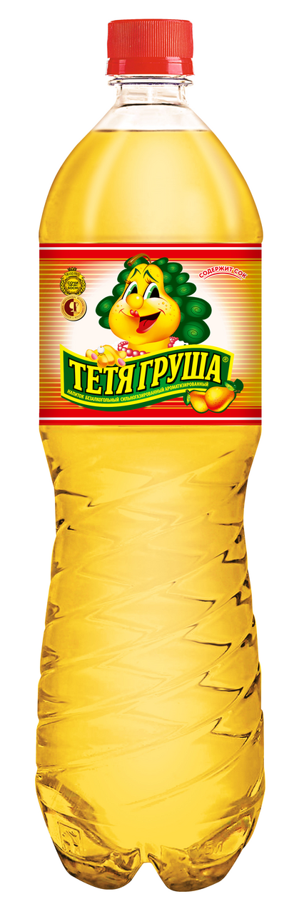 Напиток Елисеевские лимонады Тетя груша газированный, 1.5л