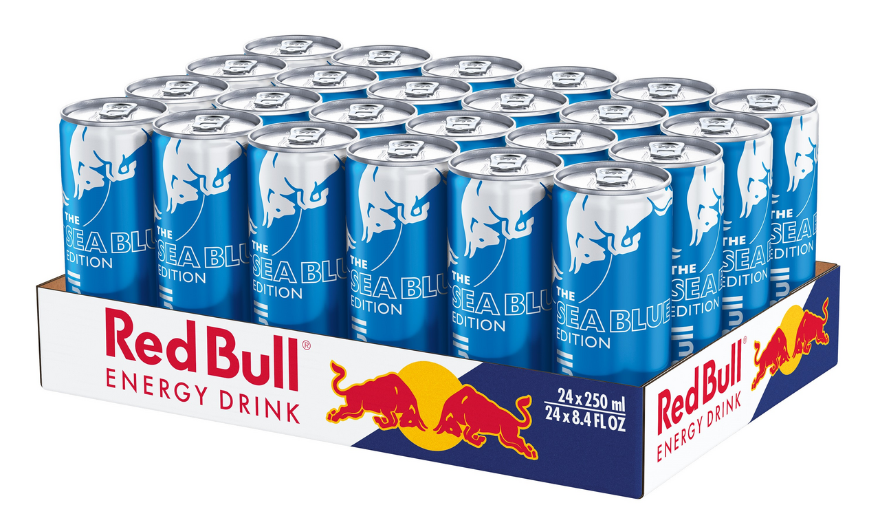 Энергетический напиток Red Bull Sea Blue с иргой, 250мл x 24 шт