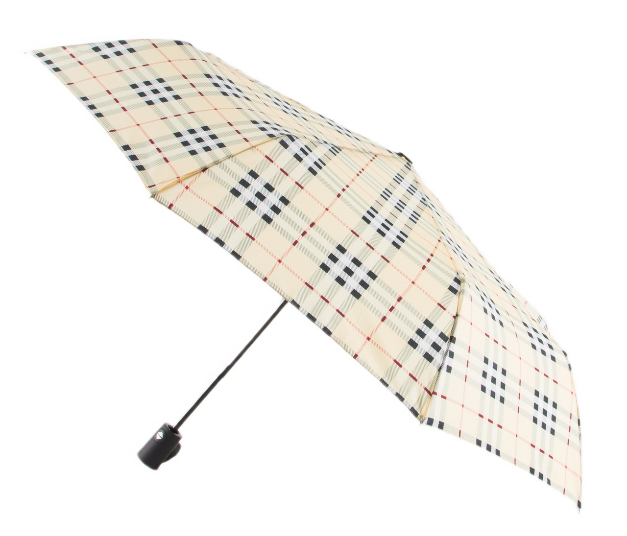 Зонт Jin мужской автомат трехслойный с цветной клеткой