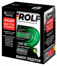 Масло моторное Rolf Energy A3/B4 SL/CF 10W-40, 4+1л