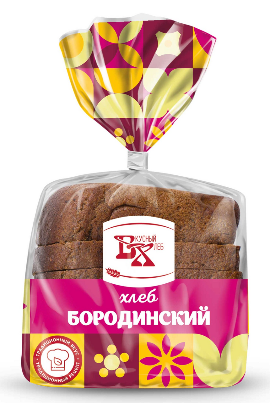 Хлеб Вкусный хлеб Бородинский нарезной, 325г