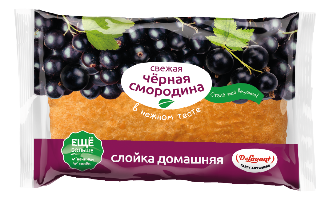 Слойка Delavant с черной смородиной, 85г