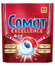 Капсулы для посудомоечной машины Сомат Excellence 4in1, 44шт