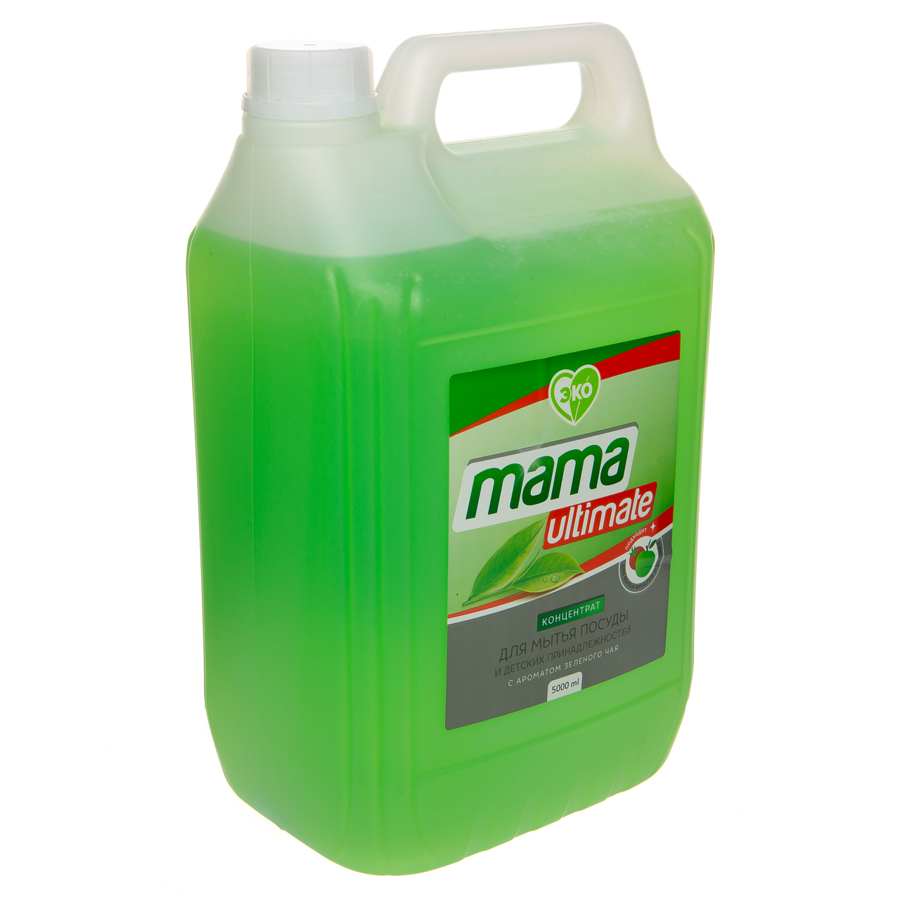 Изображение товара Бальзам для мытья посуды Mama Ultimate зеленый чай концетрат, 5л