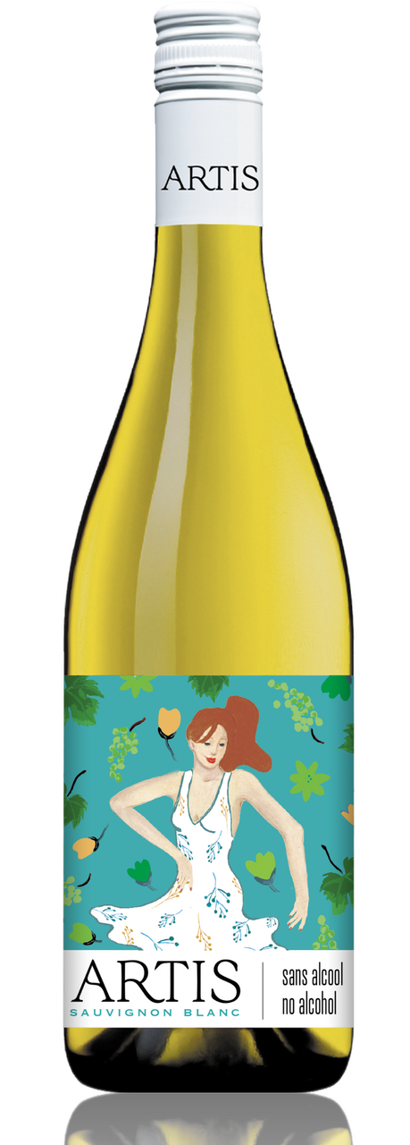 Изображение товара Вино безалкогольное Artis Sauvignon Blanc белое полусладкое, 0.75л