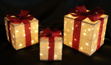 Tarrington House Фигура подарки светодиодная 80Led, 3 предмета