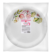 Fine Life Тарелка одноразовая бумажная 23см, 25шт