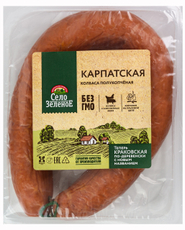 Колбаса Село Зеленое Карпатская полукопченая, 400г