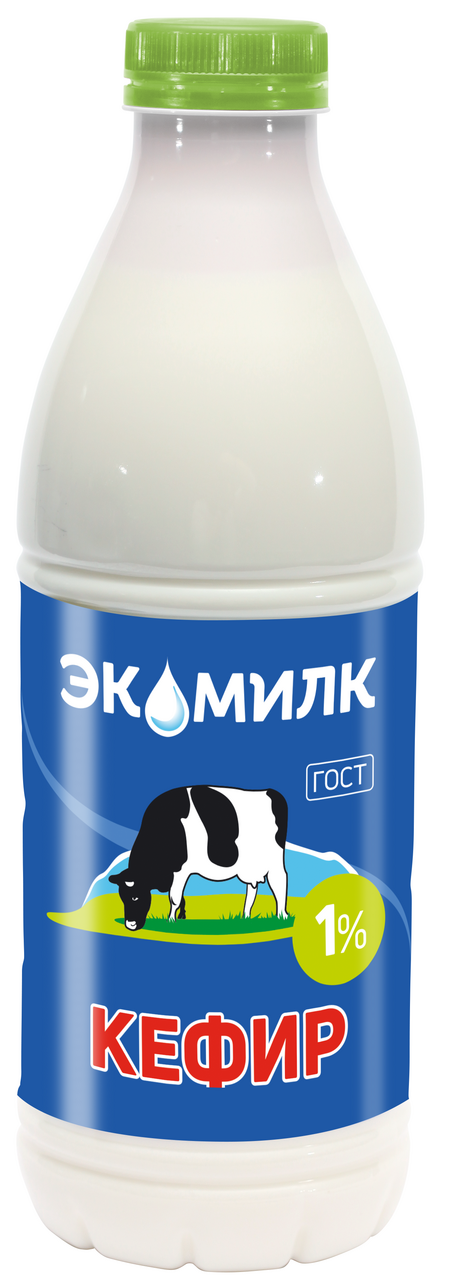 Кефир Экомилк 1%, 900мл