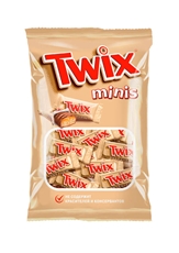 Печенье сахарное Twix minis с карамелью, покрытое молочным шоколадом, 184г x 9 шт