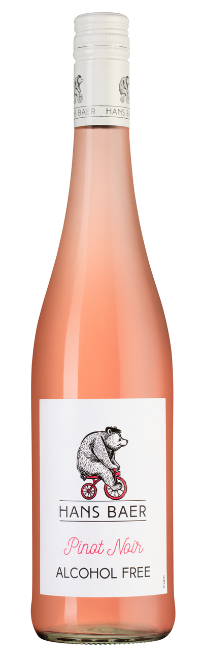 Изображение товара Вино Hans Baer Pinot Noir безалкогольное розовое сухое, 0.75л