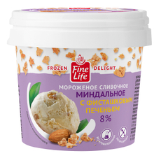 Fine Life Мороженое миндаль-фисташковое печенье, 75г