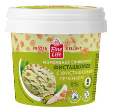 Fine Life Мороженое фисташка-фисташковое печенье, 75г