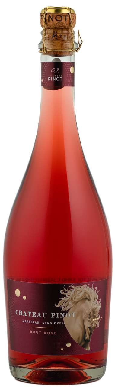 Вино игристое Chateau Pinot Celebration розовое брют, 0.75л