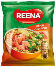 Лапша быстрого приготовления Reena кисло-сладкая креветка, 65г