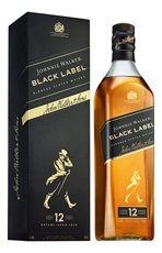Виски шотландский Johnnie Walker Black Label в подарочной упаковке, 1л
