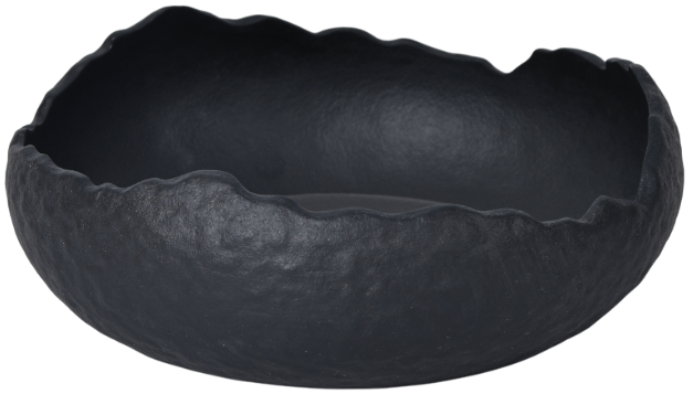 Изображение товара Салатник Organic Shape Black из костяного фарфора, 20 см