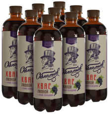 Квас Обломов с черной смородиной, 500мл x 9 шт