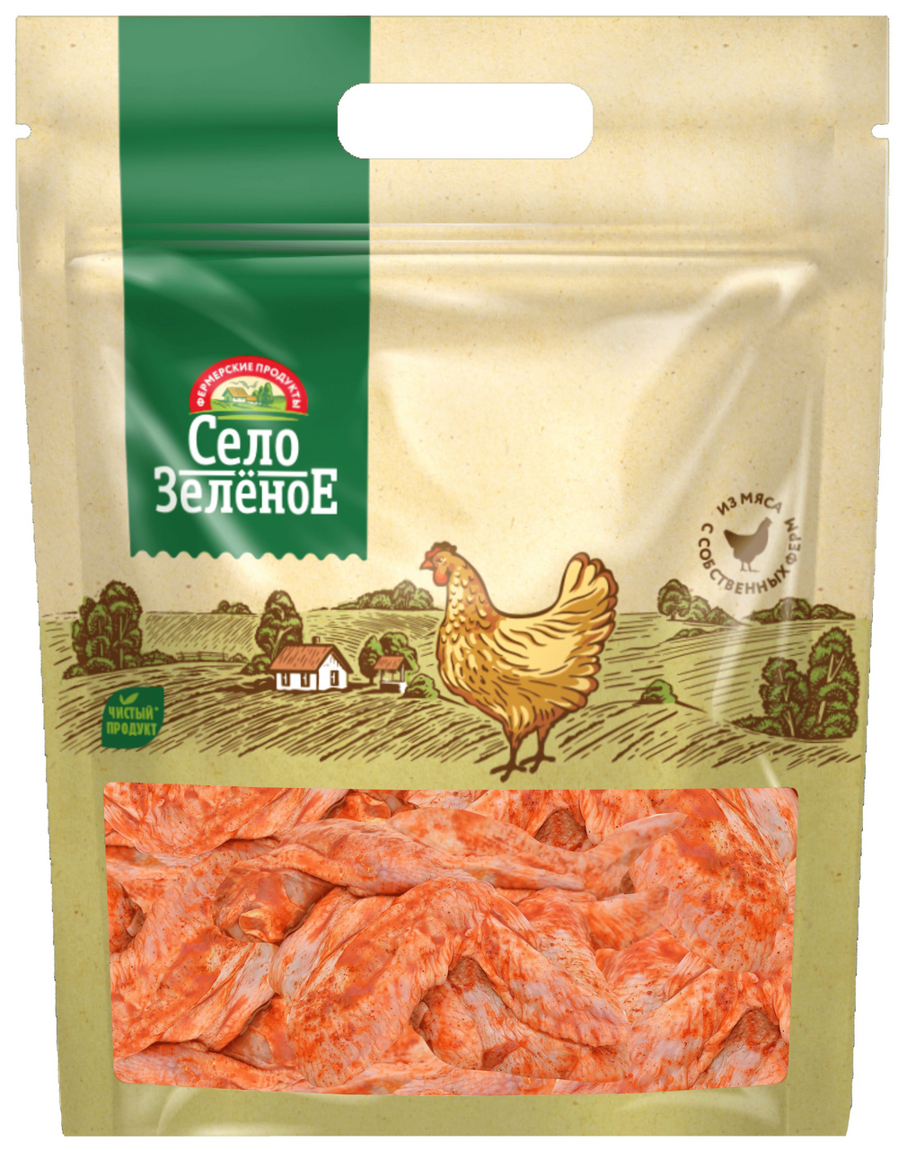Крылья Село Зеленое Пикантные охлажденные, 1кг