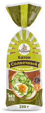 Батон Хлебный мастер Солнечный горчичный нарезной, 250г