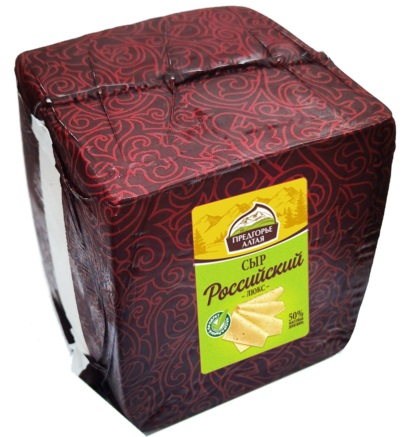 Сыр Предгорье Алтая Российский Люкс 50%, ~1.5кг
