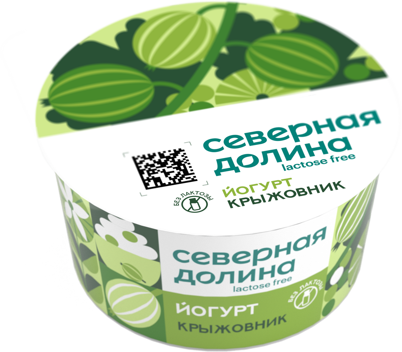 Йогурт Северная долина безлактозный крыжовник 2.8%, 130г