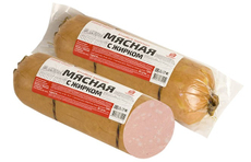 Колбаса Первый МК Мясная с жирком вареная, ~1.1кг