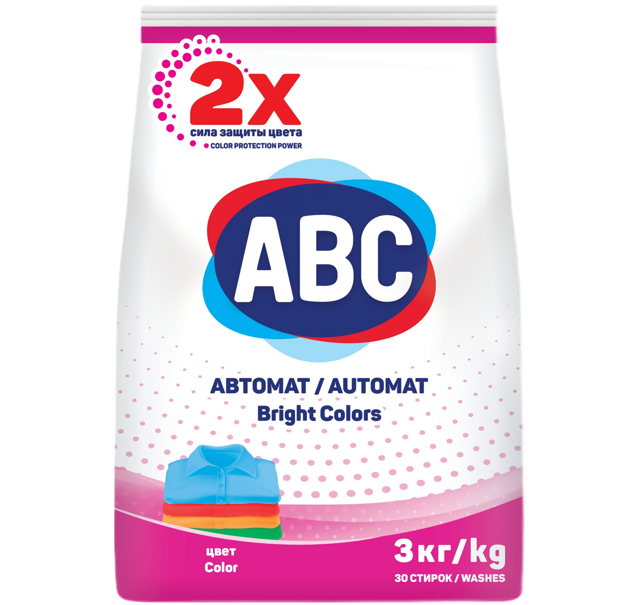 Изображение товара Стиральный порошок ABC Bright Colors, 3кг