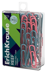 Скрепки Erich Krause Reef металлические 28мм, 100шт